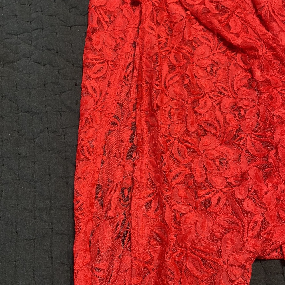 Coral Red Lularoe Duster aces - Size XS - Picture 3 of 3